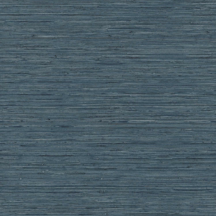 Faux Grasscloth Blue Peel & Stick Wallpaper - EonShoppee