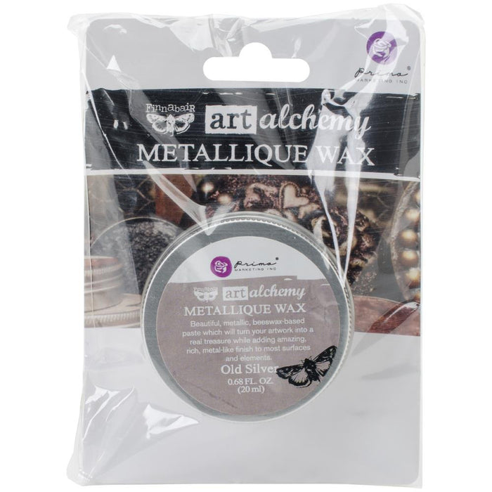 Finnabair Art Alchemy Metallique Wax - Old Silver