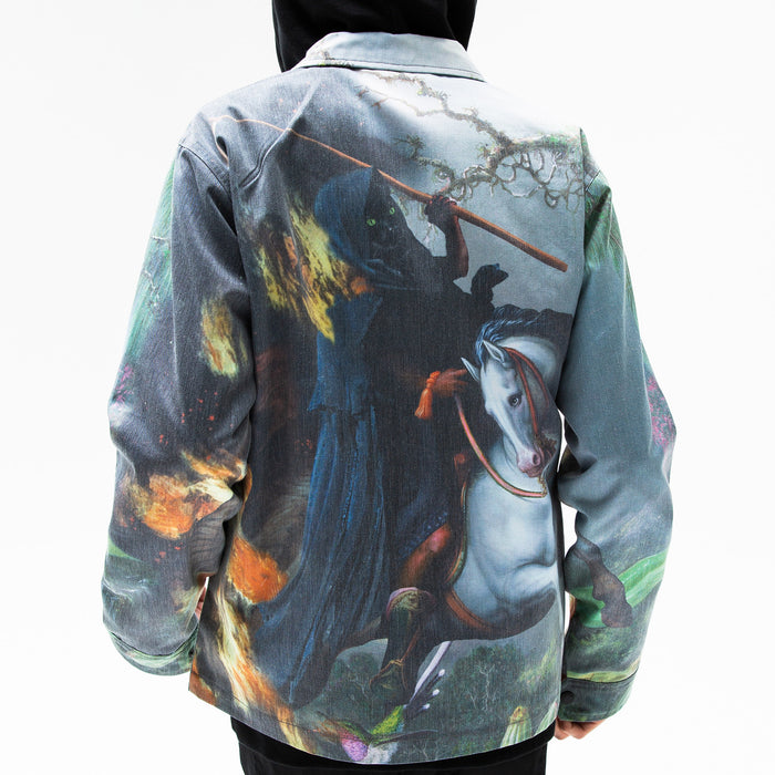 RipNDip Fire & Desire Denim Coach Jacket (Multi)