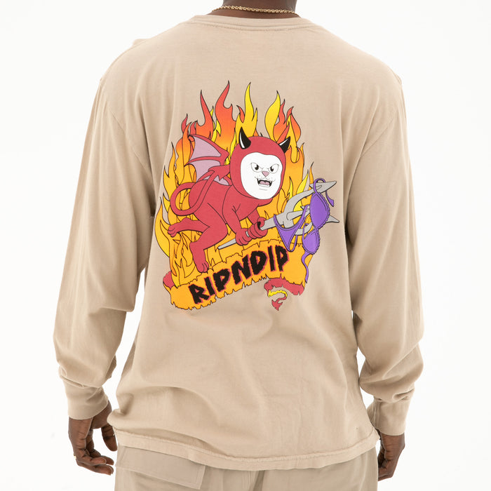 RIPNDIP Fireworld Long Sleeve (Almond)