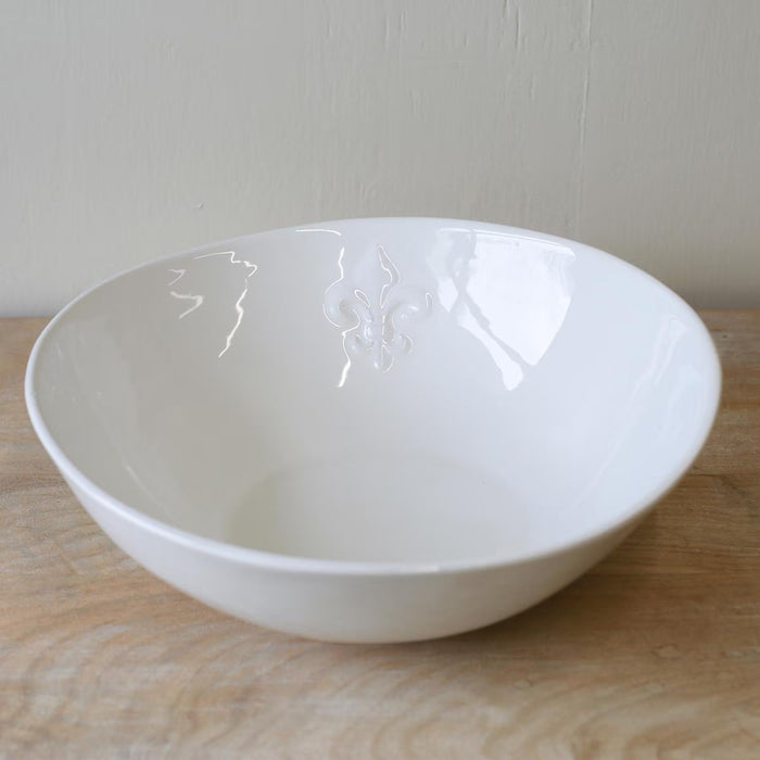 Fleur de Lis Serving Bowl