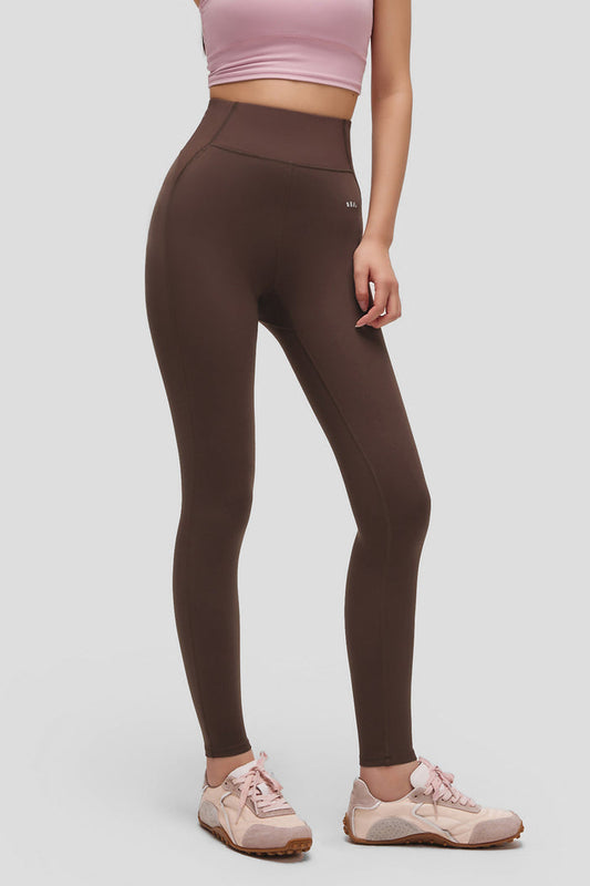 beneunder flexskin womens high stretch base layer leggings #color_brown
