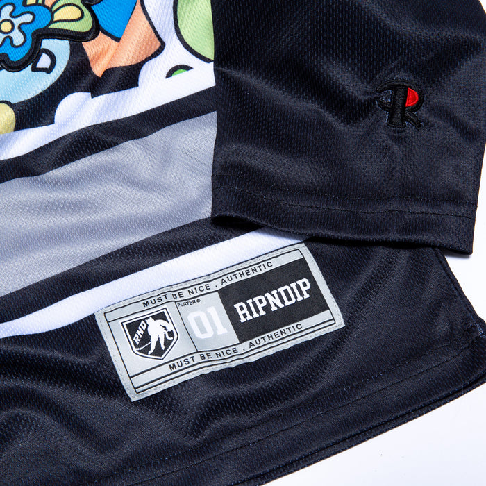 RIPNDIP Flower Child Hockey Jersey (Black)