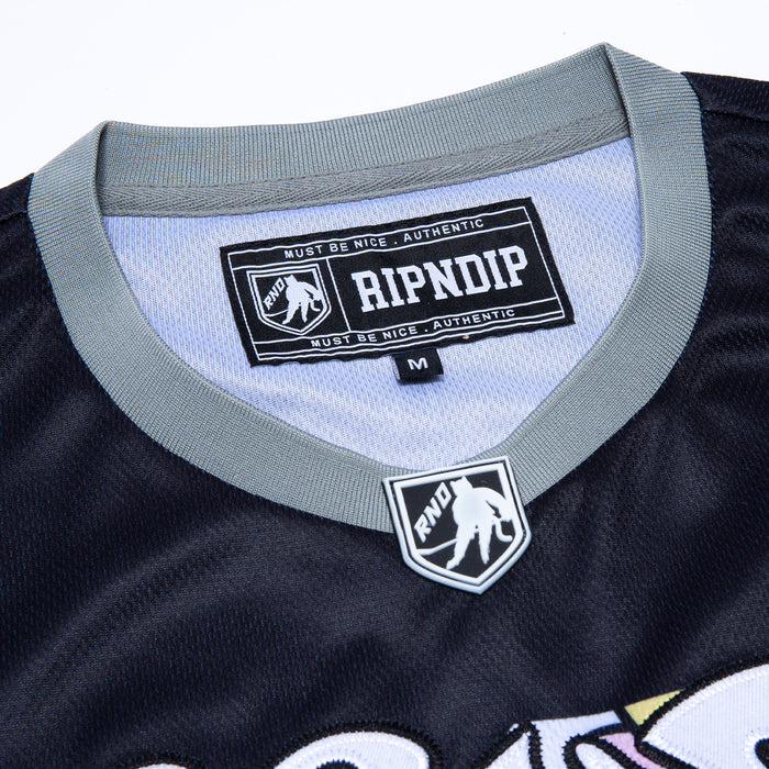 RIPNDIP Flower Child Hockey Jersey (Black)