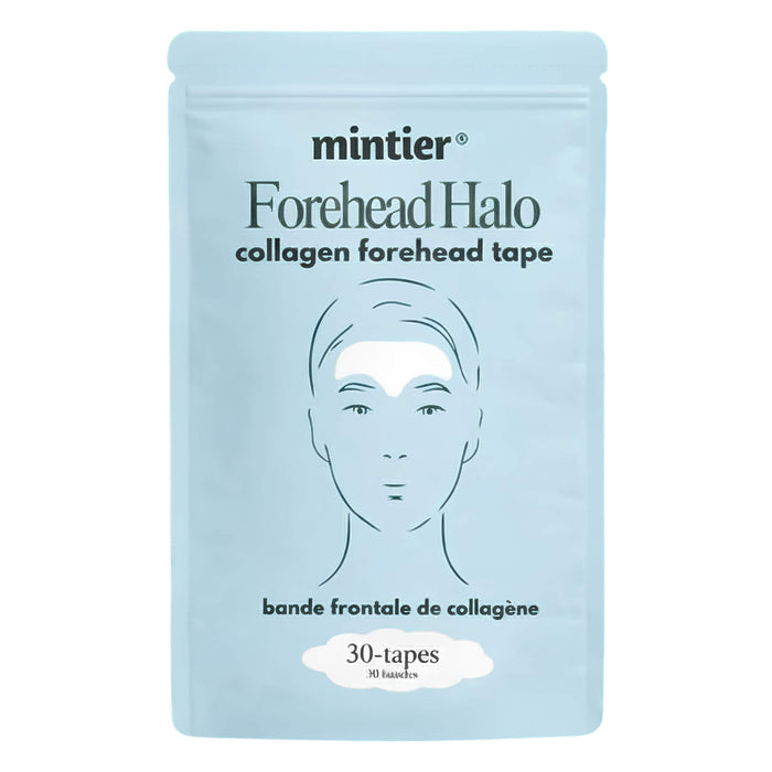 Package of Mintier Forehead Halo Collagen Forehead Tape 30 Tapes