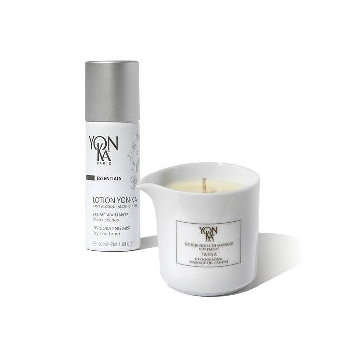 FREE Taiga Massage Oil Candle + Travel Lotion PS-Yon-Ka Paris