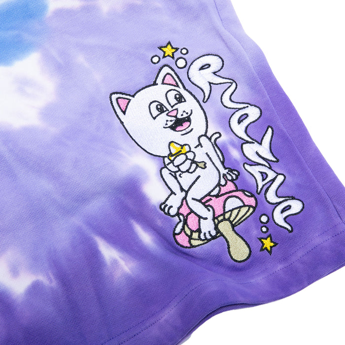 RIPNDIP Friday Jr Sweatshorts (Purple/Lilac Spiral Dye)