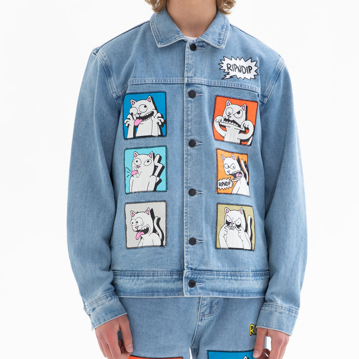 351544 Frustration Denim Jacket (Medium Wash)