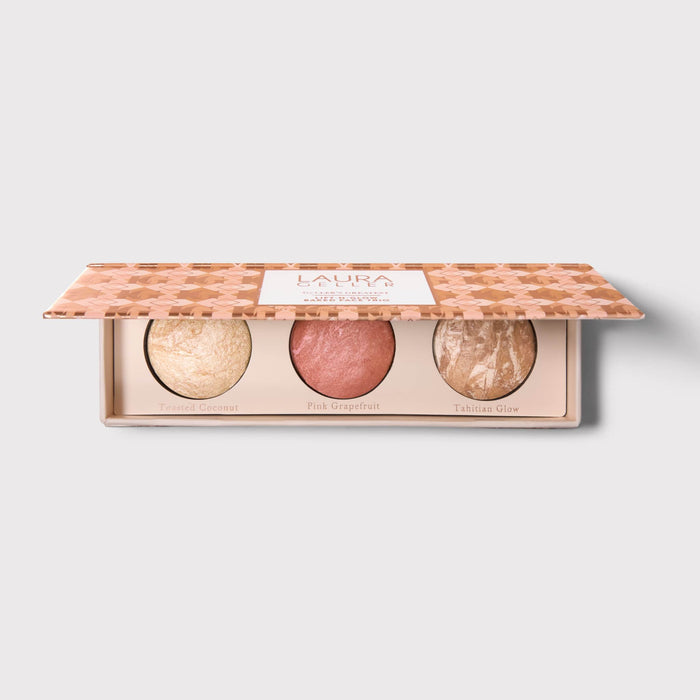Geller's Greatest Lift-n-Glow Baked Face Trio soldier