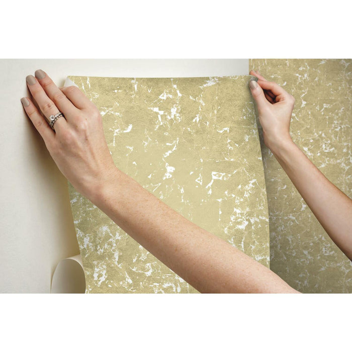 Gold Leaf Peel & Stick Wallpaper - EonShoppee