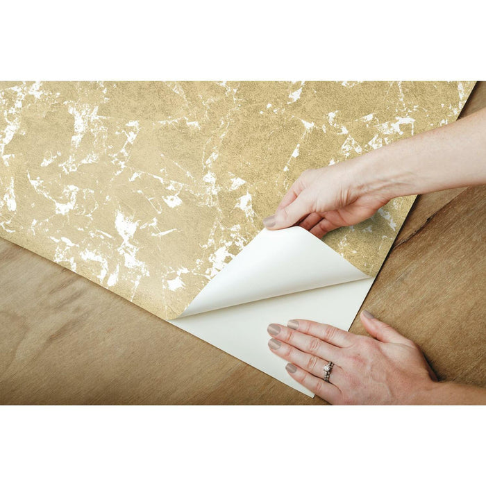 Gold Leaf Peel & Stick Wallpaper - EonShoppee
