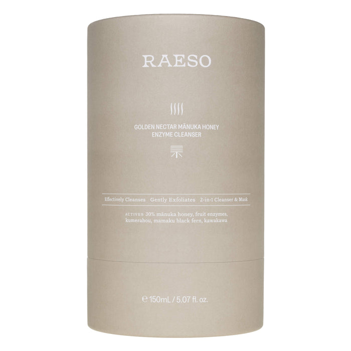 RAESO Golden Nectar Mānuka Honey Enzyme Cleanser 150mL Package