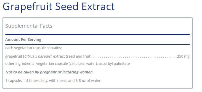 Grapefruit Seed Extract 60 capsules by Pure Encapsulations