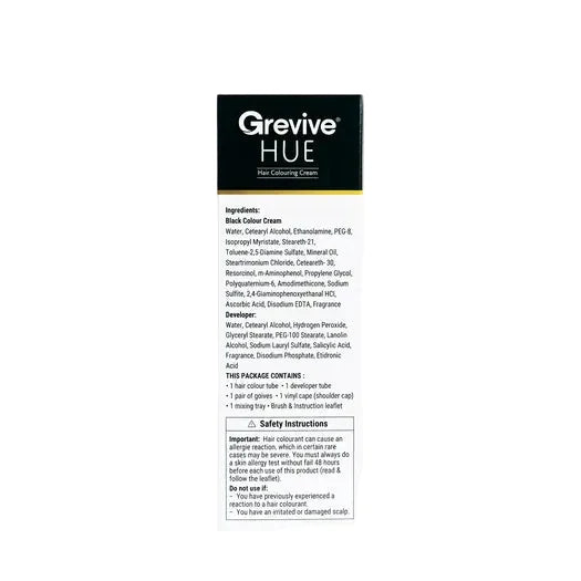 Grevive Hue Hair Colouring Cream (Black)