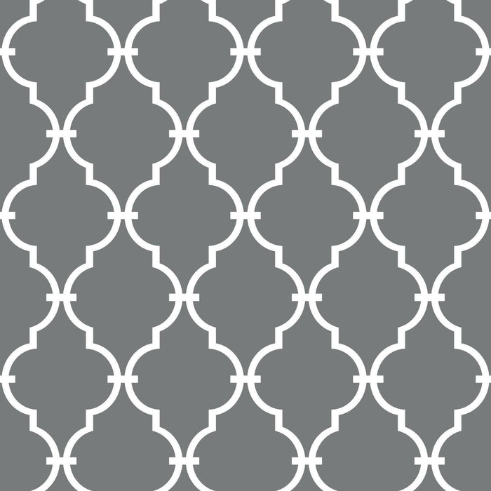 Grey Modern Trellis Peel & Stick Wallpaper - EonShoppee
