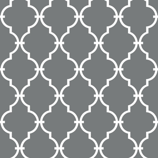 Grey Modern Trellis Peel & Stick Wallpaper - EonShoppee
