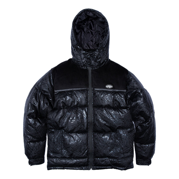 RIPNDIP Griffith Hooded Puffer Jacket (Black)