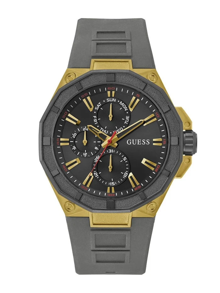 Guess Round 46mm Black Dial Analog Watch - GW0803G1