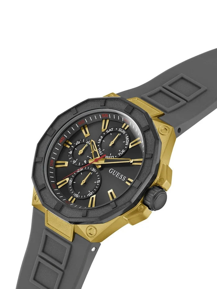 Guess Round 46mm Black Dial Analog Watch - GW0803G1