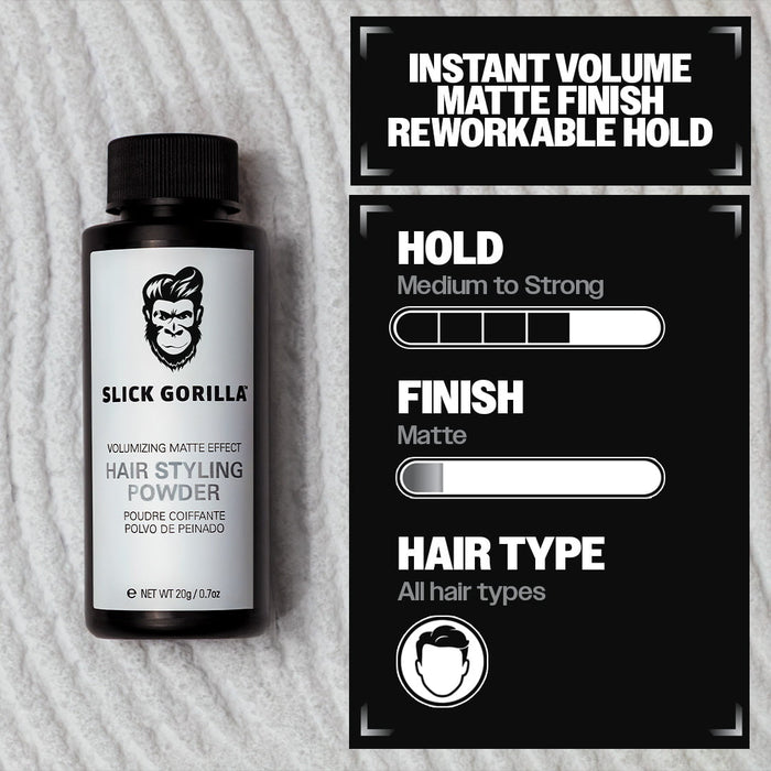 Slick Gorilla Hair Styling Powder