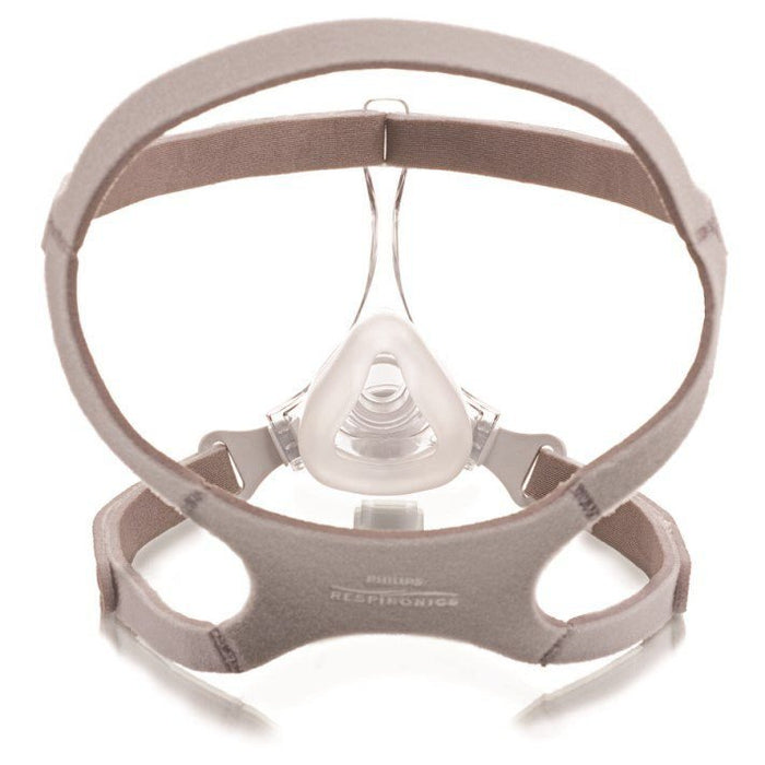 Philips Respironics CPAP mask on a white background