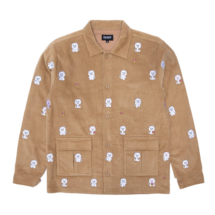 RIPNDIP Hello Nermy Corduroy Jacket (Tan)