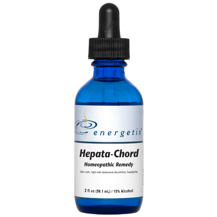 Hepata-Chord is a homeopathic combination formula for symptoms related to the toxic load of the liver. Many factors may contribute to this including alcohol usage, exposure to chemicals, viruses, and parasites.
