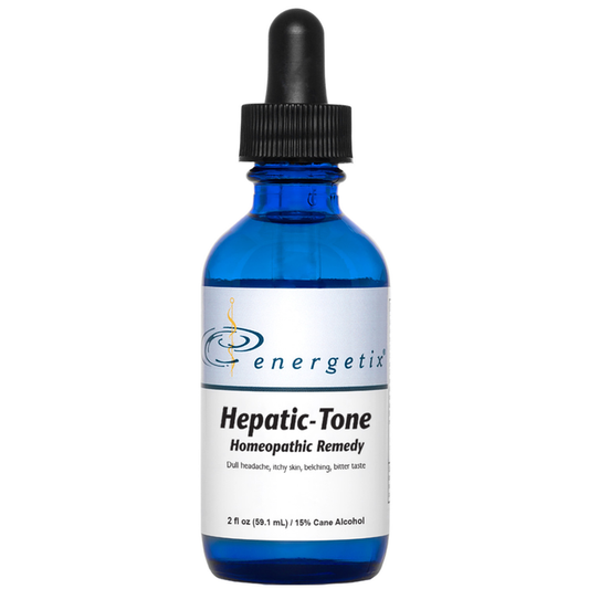 Hepatic-Tone is a homeopathic combination formula for symptoms that indicate the need for liver drainage.