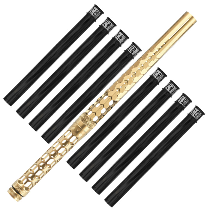 Hex PWR Barrel Kit - Gold - Black Inserts