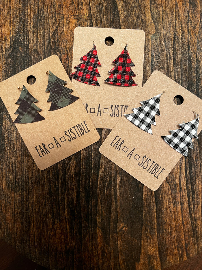 Holiday Leather Earrings
