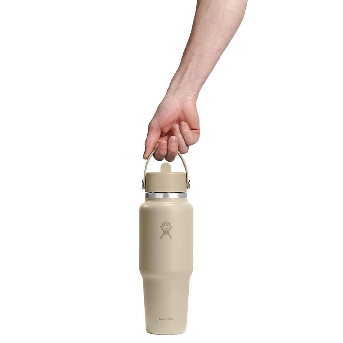 Hydroflask 32oz (946ml) Wide Mouth Travel Bottle with Flex Straw Cap - Oat