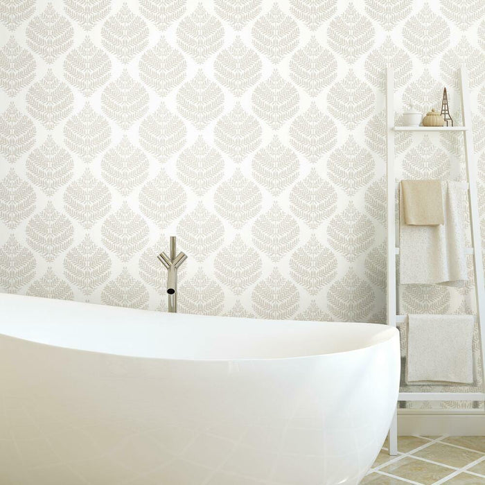 Hygge Fern Damask Peel & Stick Wallpaper - EonShoppee