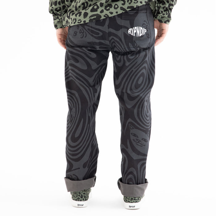 RIPNDIP Hypnotic Cotton Twill Pants (Black)
