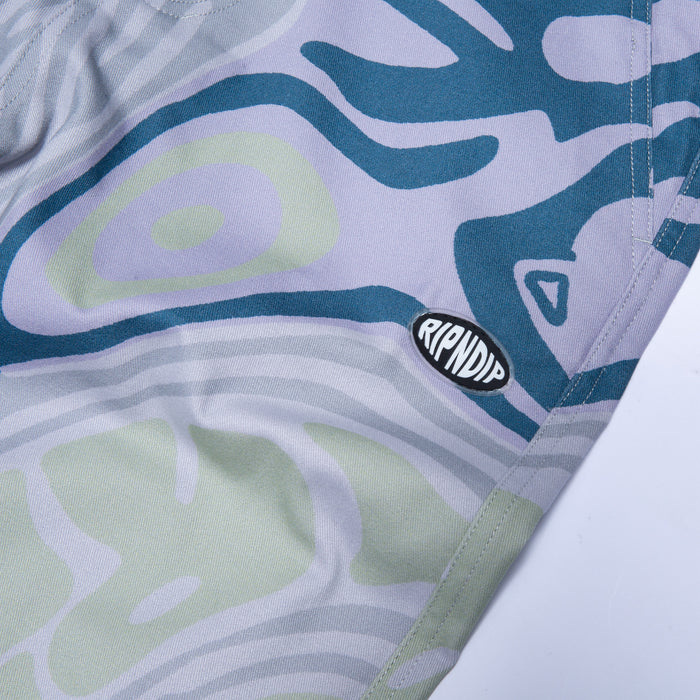 RIPNDIP Hypnotic Twill Pants (Grey/Lavender/Neon)