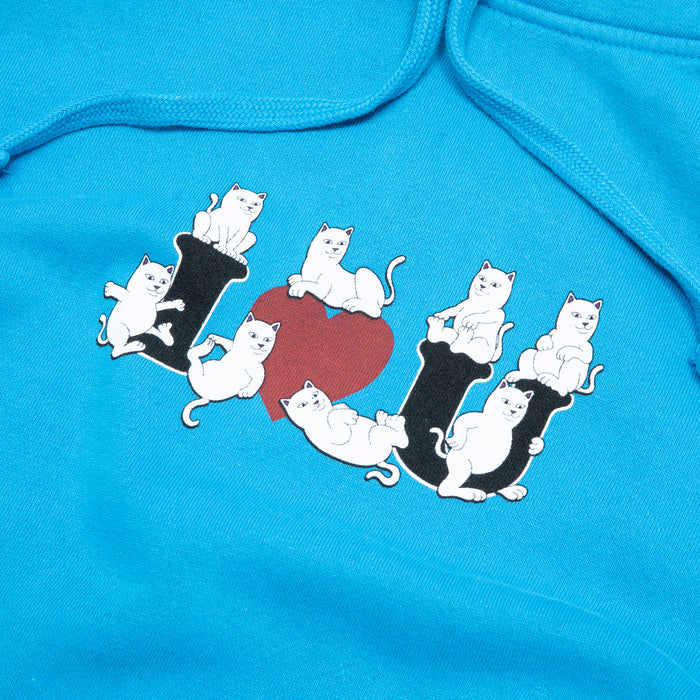 RIPNDIP I Heart U Hoodie (Azure Blue)