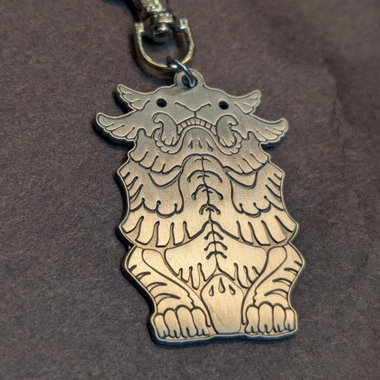"IRON" EFFIGY METAL 2.5" CHARM  **SHIPPING NOW**