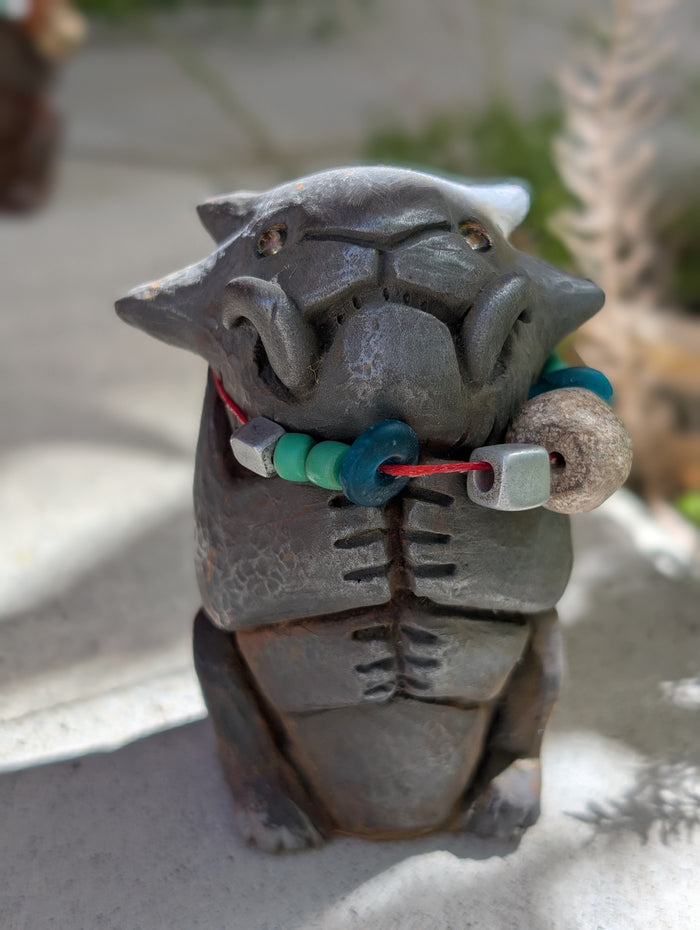 "IRON" EFFIGY METAL 2.5" CHARM  **SHIPPING NOW**