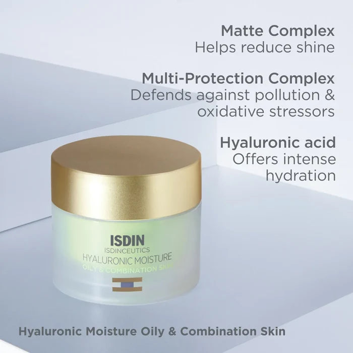 ISDIN Isdinceutics Hyaluronic Moisture jar for oily and combination skin with matte complex