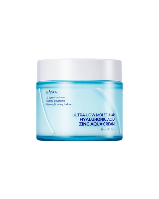 Isntree Ultra - Low Molecular Hyaluronic Acid Zinc Aqua Cream 80ml - Komiko Beauty