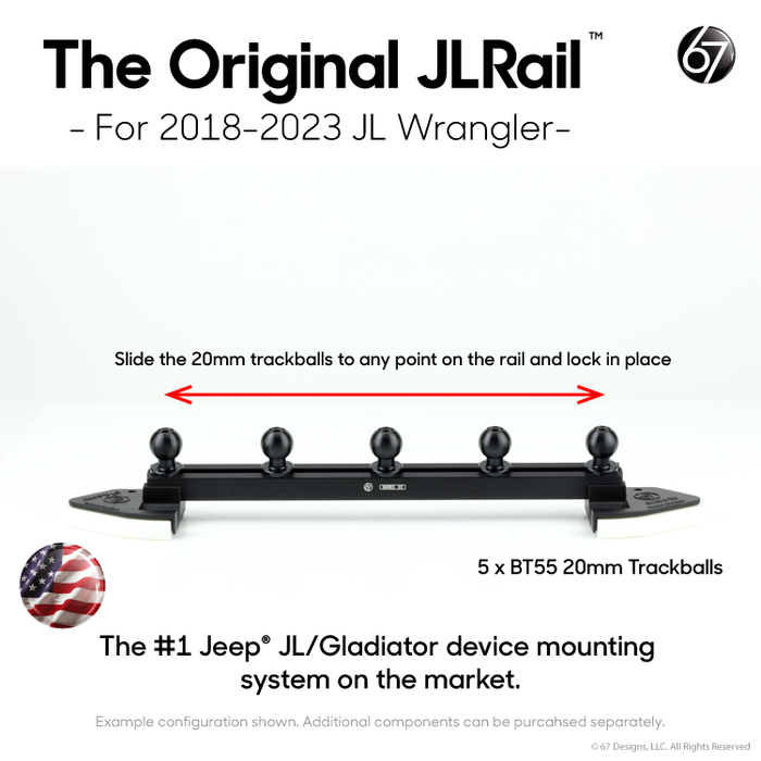 Jeep® JL/Gladiator Series 55 Rail + Trackballs Packs