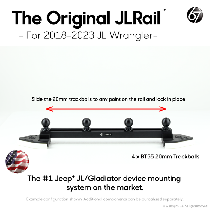 Jeep® JL/Gladiator Series 55 Rail + Trackballs Packs