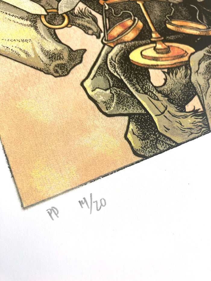 John Baizley: Metallica / Four Horsemen Printer's Proof (RAER)
