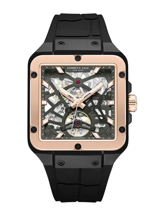 Kenneth Cole Automatic Drop 2 Gun Round Dial Analog Watch - KCWGZ0065403MN