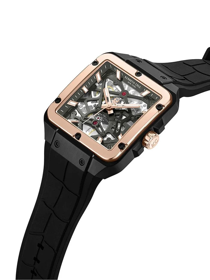 Kenneth Cole Automatic Drop 2 Gun Round Dial Analog Watch - KCWGZ0065403MN