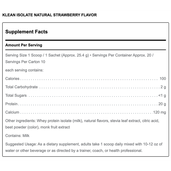 Klean Isolate Strawberry by Douglas Labs