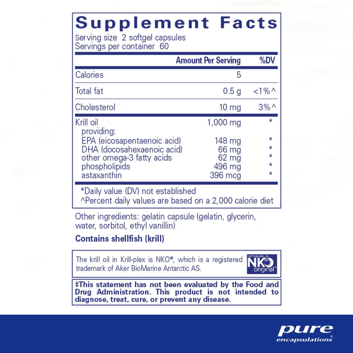 Krill-Plex 120 capsules by Pure Encapsulations