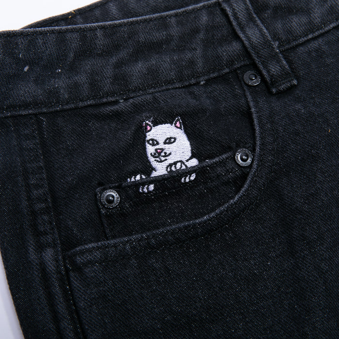 RIPNDIP La Brea Denim Pants (Black Medium Wash)