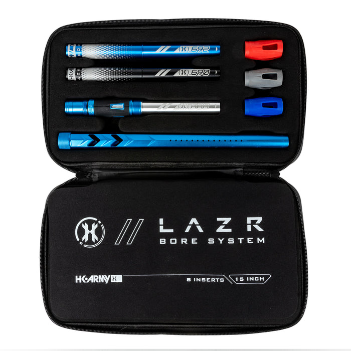 LAZR Elite Fossil Barrel Kit - 15" Dust Blue - Colored Inserts- Cocker Threads