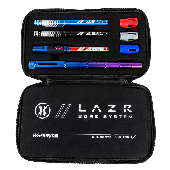 LAZR Elite Fractal Barrel Kit - 15" Blue/Purple Colored Inserts - Cocker Threads