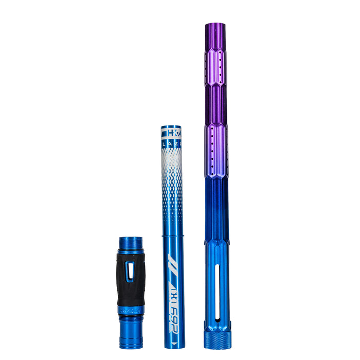 LAZR Elite Fractal Barrel Kit - 15" Blue/Purple Colored Inserts - Cocker Threads
